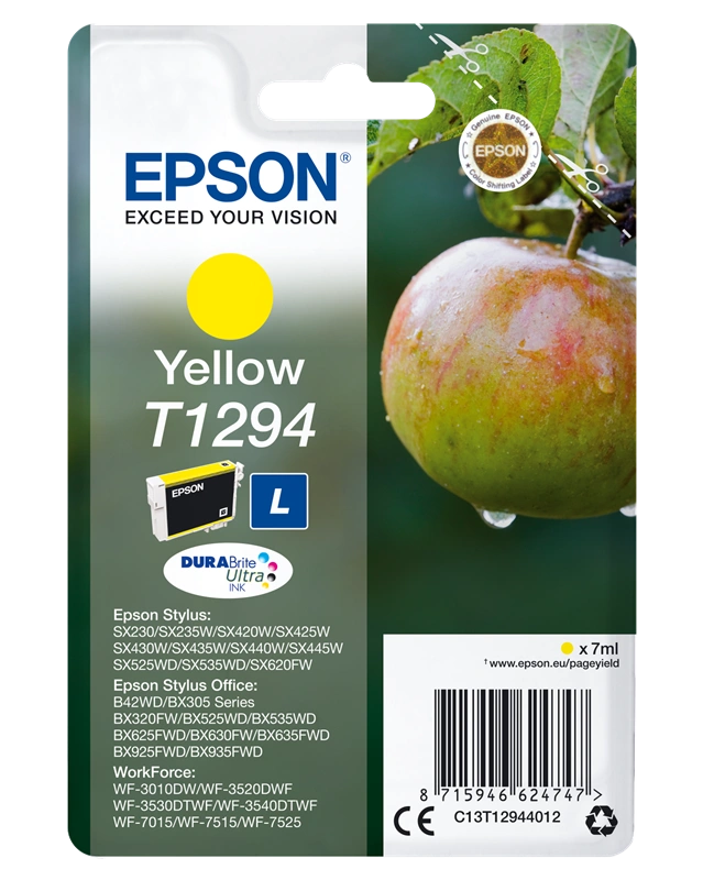 Epson T1294 Jaune Cartouche d'encre (C13T12944012)