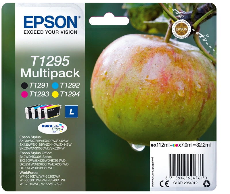 Epson T1295 Multipack Noir(e) / Cyan / Magenta / Jaune (C13T12954012)