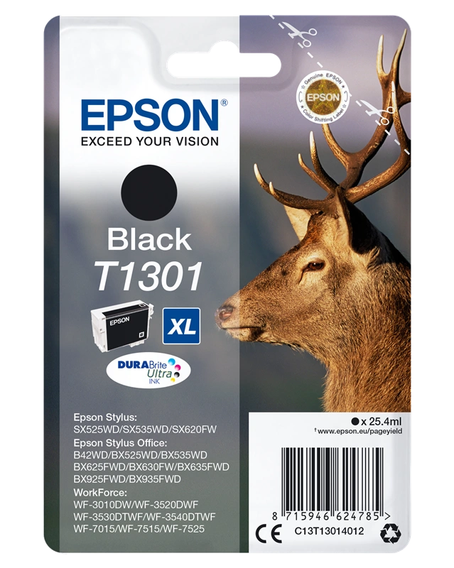 Epson T1301 XL Noir(e) Cartouche d'encre (C13T13014012)