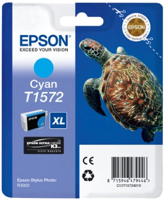 Epson T1572 XL Cyan Cartouche d'encre (C13T15724010)
