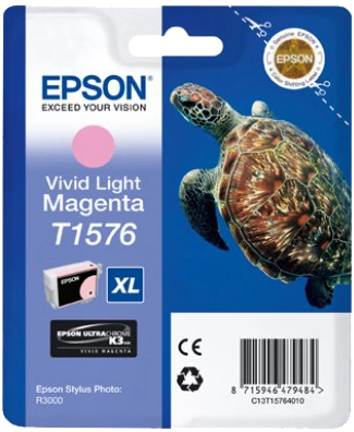 Epson T1576 XL Magenta (brillant) Cartouche d'encre (C13T15764010)