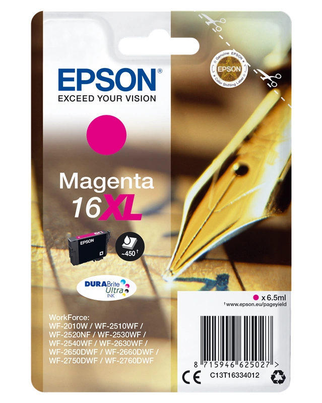 Epson 16 XL Magenta Cartouche d'encre (C13T16334012)