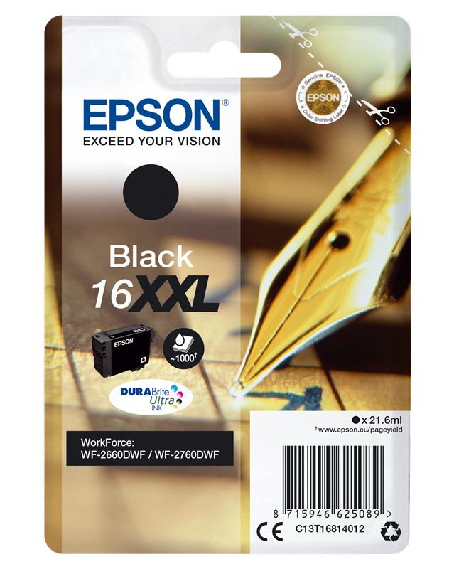 Epson 16 XXL Noir(e) Cartouche d'encre (C13T16814012)