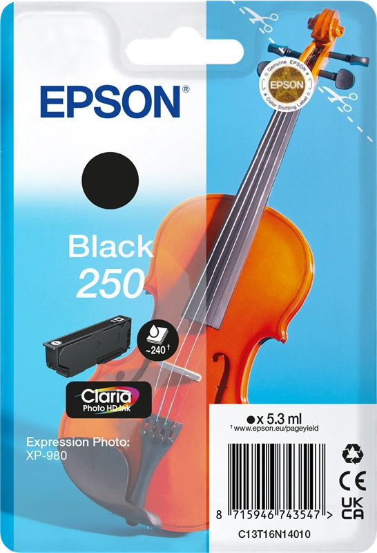 Epson 250 Noir(e) Cartouche d'encre (C13T16N14010)