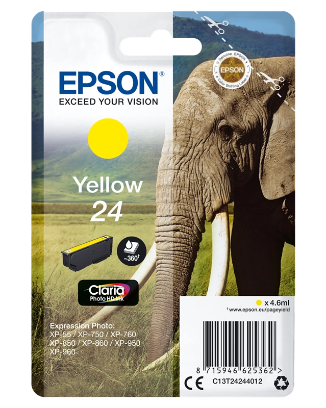 Epson 24 Jaune Cartouche d'encre (C13T24244012)