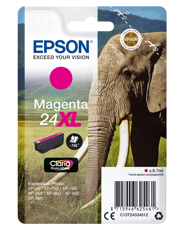 Epson 24 XL Magenta Cartouche d'encre (C13T24334012)