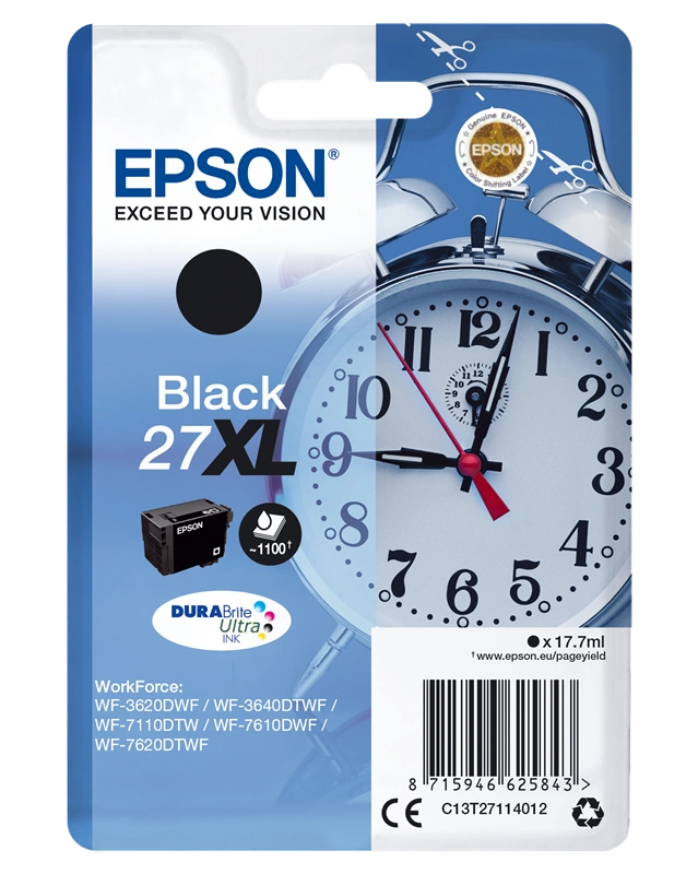 Epson 27 XL Noir(e) Cartouche d'encre (C13T27114012)