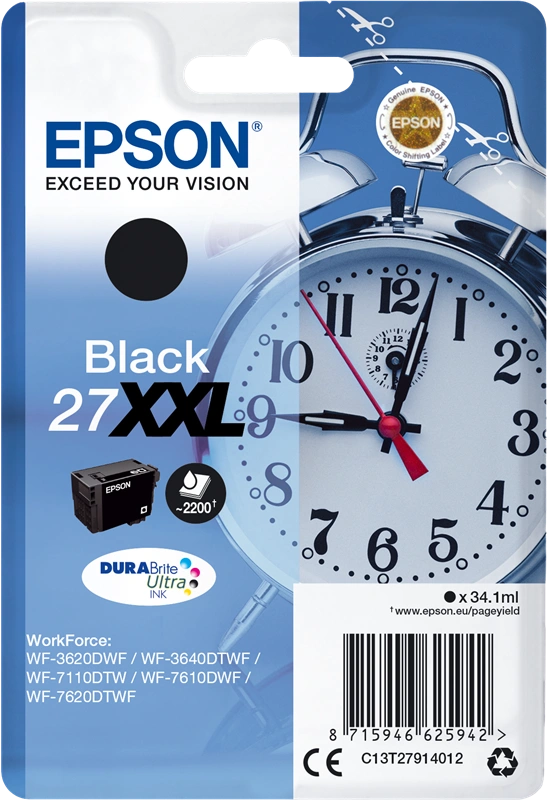 Epson 27 XXL Noir(e) Cartouche d'encre (C13T27914012)