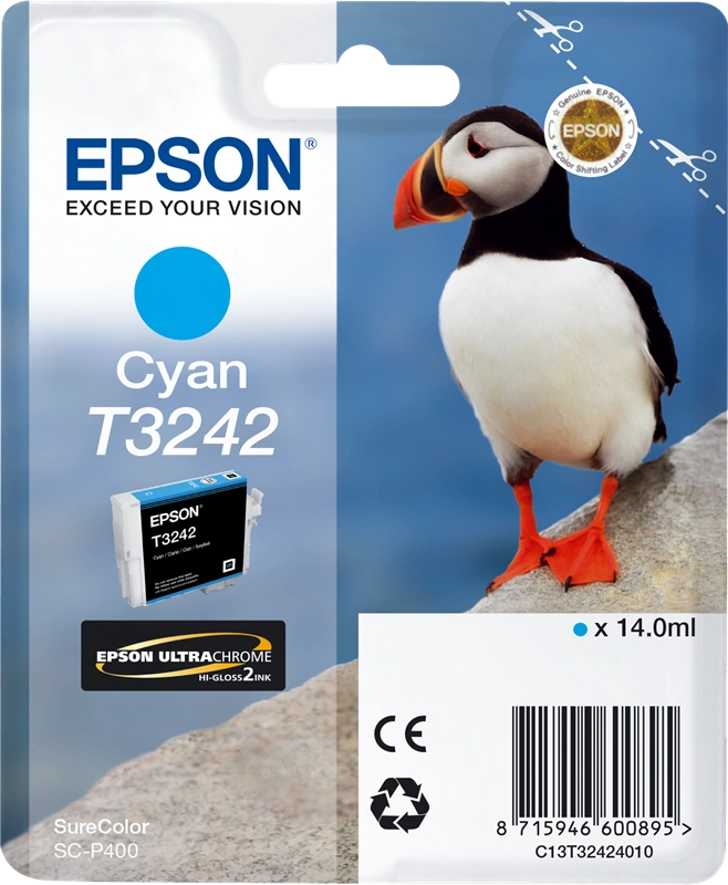 Epson T3242 Cyan Cartouche d'encre (C13T32424010)