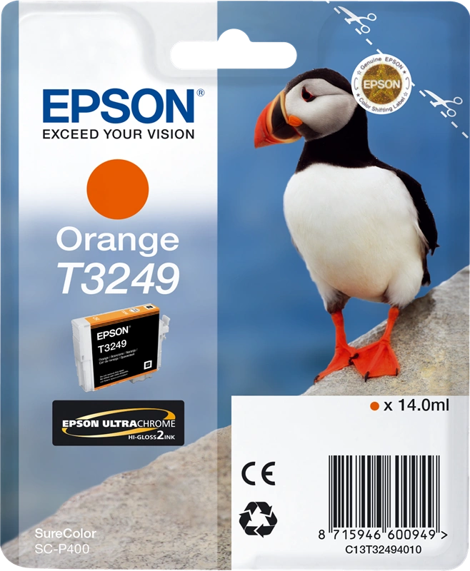 Epson T3249 Orange Cartouche d'encre (C13T32494010)