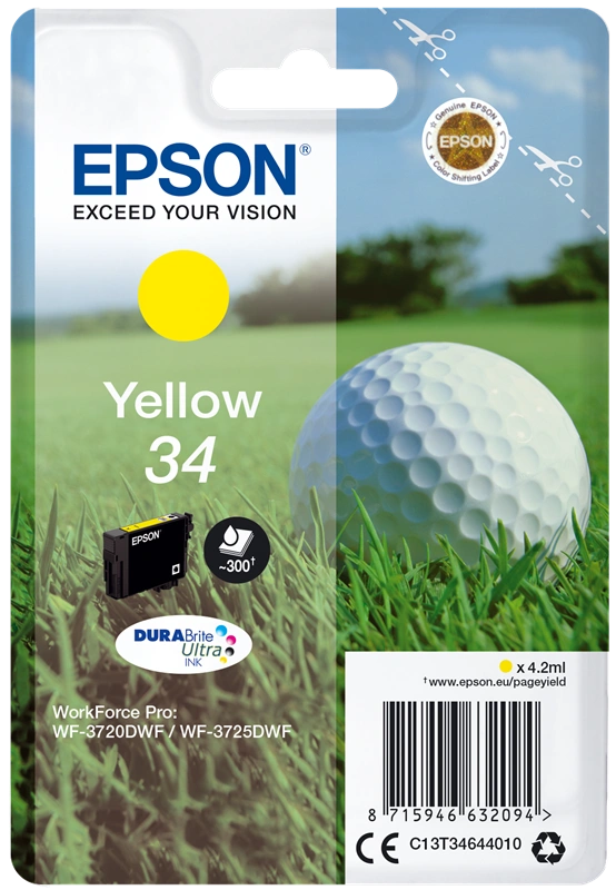 Epson 34 Jaune Cartouche d'encre (C13T34644010)