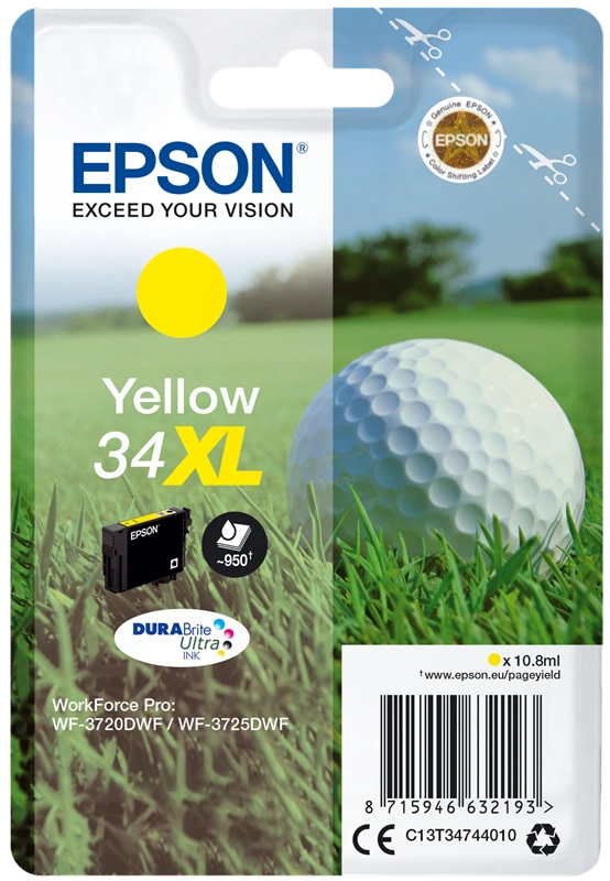 Epson 34 XL Jaune Cartouche d'encre (C13T34744010)