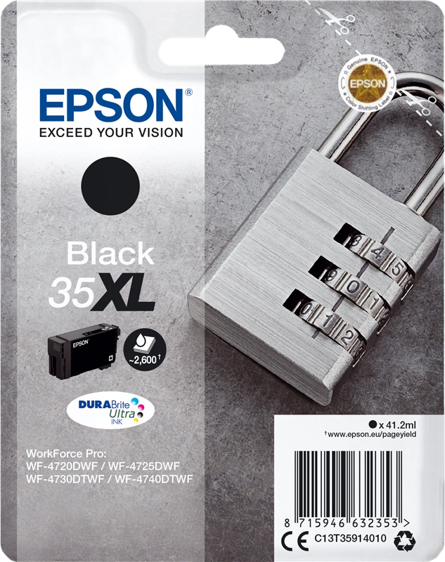 Epson 35XL Noir(e) Cartouche d'encre (C13T35914010)
