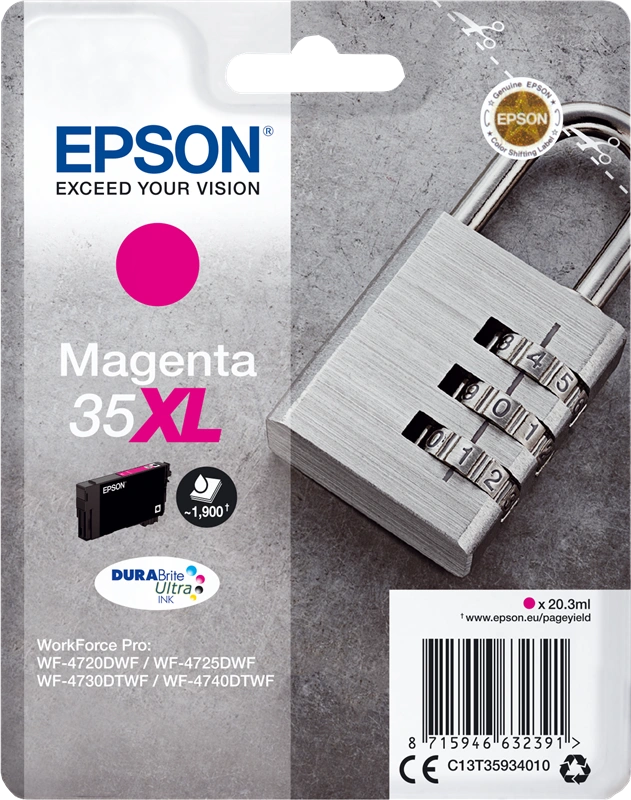 Epson 35XL Magenta Cartouche d'encre (C13T35934010)