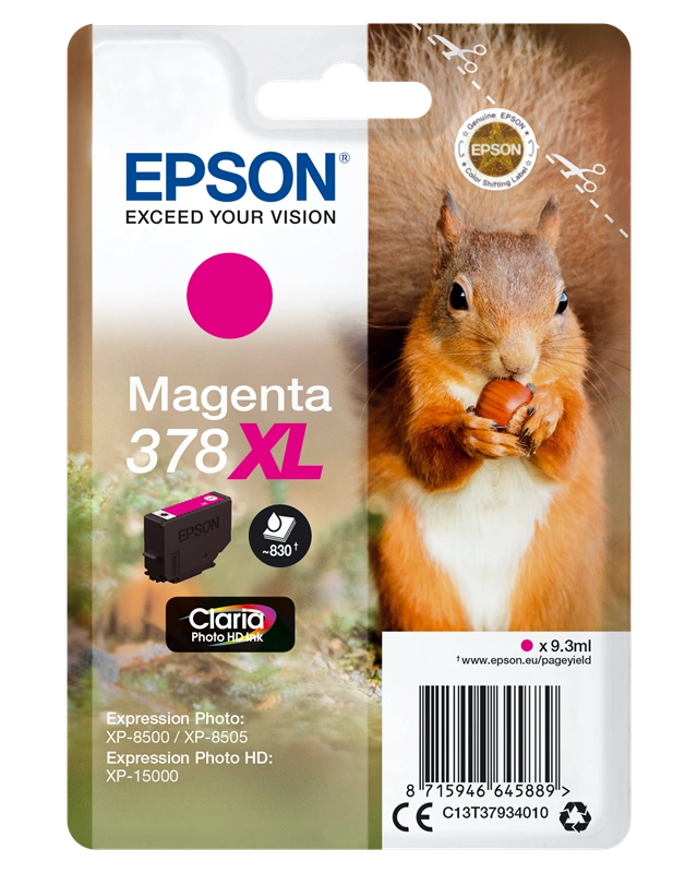 Epson 378XL Magenta Cartouche d'encre (C13T37934010)