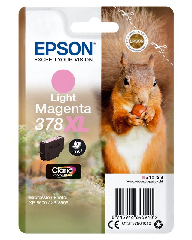 Epson 378XL Magenta (brillant) Cartouche d'encre (C13T37964010)