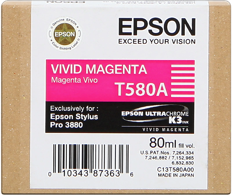 Epson T580A Magenta Cartouche d'encre (C13T580A00)