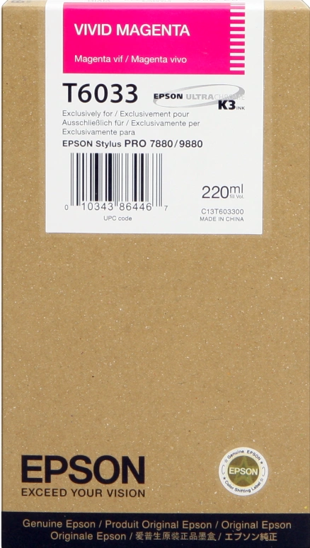 Epson T6033 Magenta Cartouche d'encre (C13T603300)