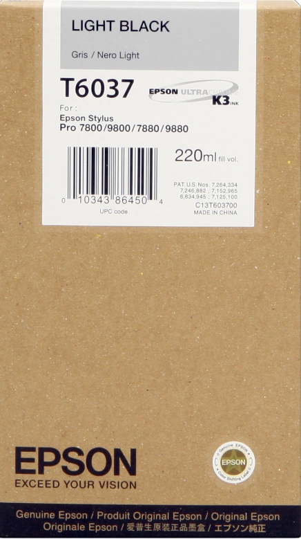 Epson T6037 lightblack Cartouche d'encre (C13T603700)