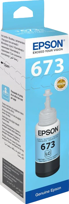 Epson 673 Cyan (brillant) Cartouche d'encre (C13T67354A)