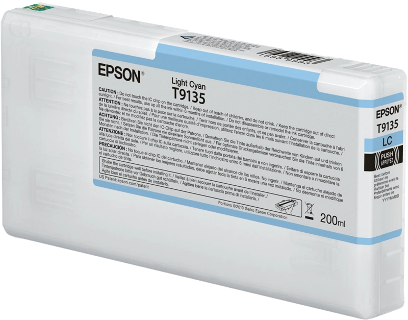Epson T9135 Cyan (brillant) Cartouche d'encre (C13T913500)