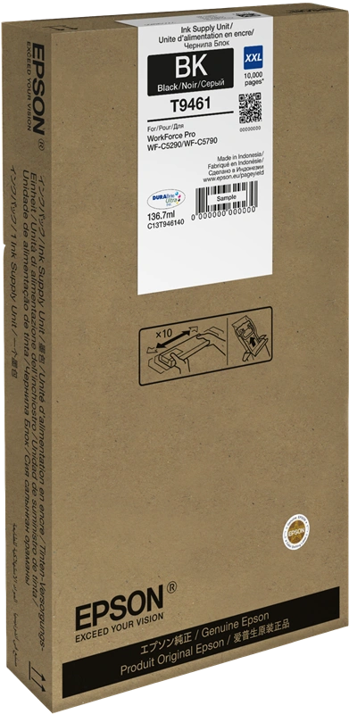 Epson T9461 XXL Noir(e) Cartouche d'encre (C13T946140)