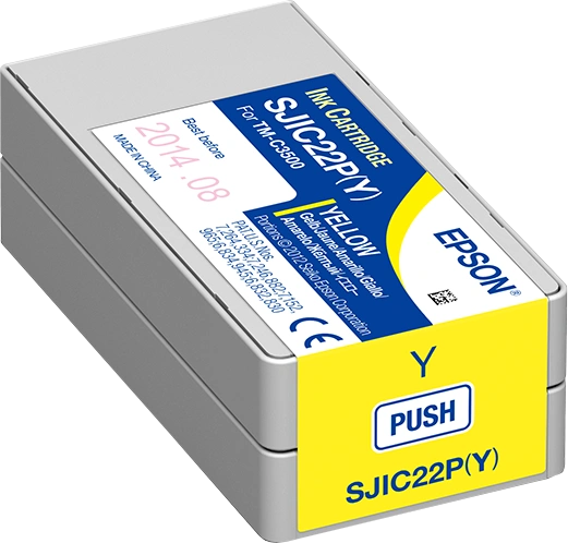 Epson SJIC22P-Y Jaune Cartouche d'encre (C33S020604)