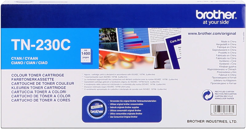 Brother TN-230C Cyan Toner