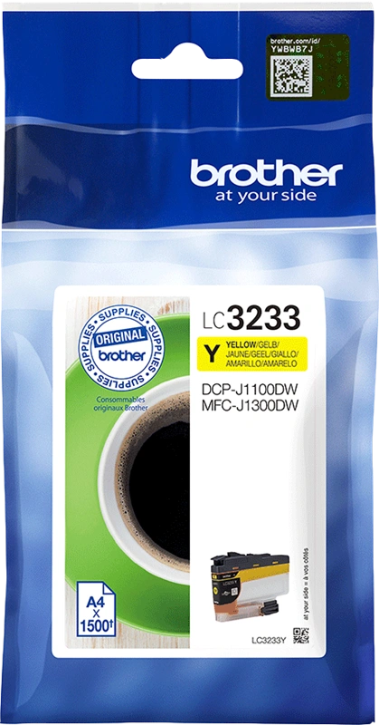 Brother LC3233Y Jaune Cartouche d'encre