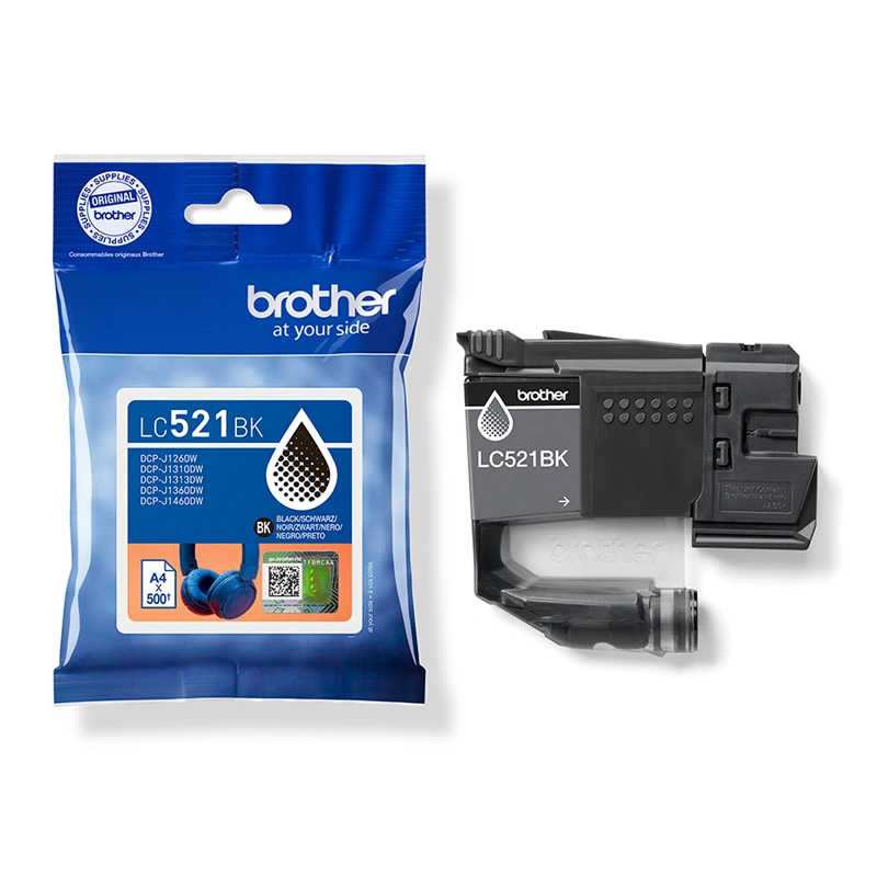 Brother LC521BK Noir(e) Cartouche d'encre