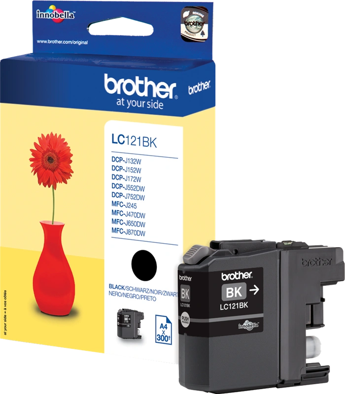 Brother LC121BK Noir(e) Cartouche d'encre