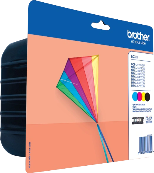 Brother LC-223 Multipack Noir(e) / Cyan / Magenta / Jaune (LC223VALBPDR)