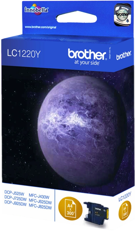 Brother LC1220Y Jaune Cartouche d'encre
