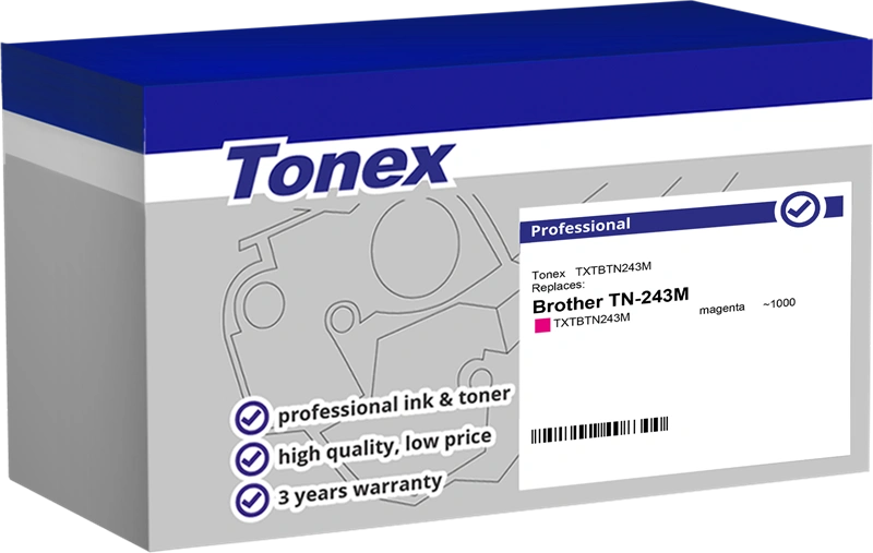 Compatible avec Brother TN-243M Tonex TXTBTN243M Magenta Toner (TN-243)