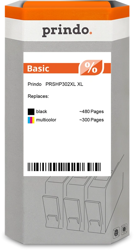 Prindo Basic XL Multipack Noir(e) / Plusieurs couleurs