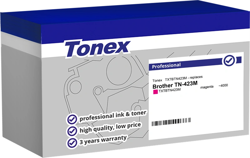 Compatible avec Brother TN-423M Tonex TXTBTN423M Magenta Toner ()