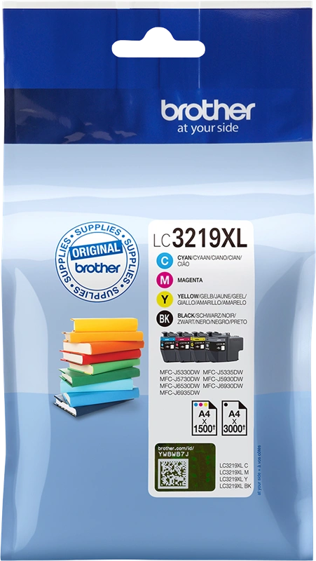 Brother LC-3219XL Multipack Noir(e) / Cyan / Magenta / Jaune (LC3219XLVALDR)