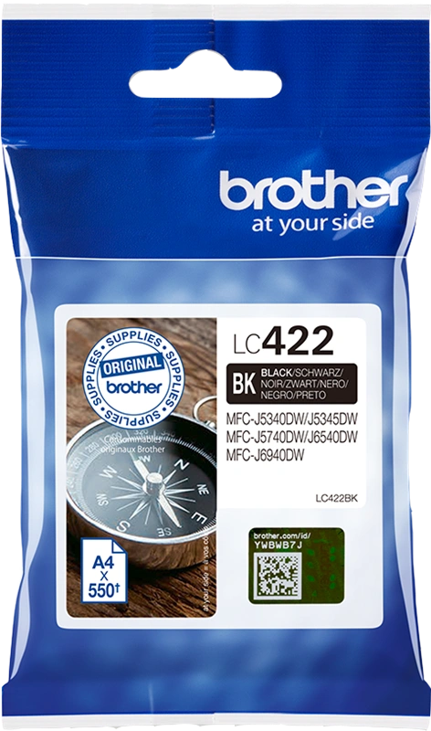Brother LC422BK Noir(e) Cartouche d'encre