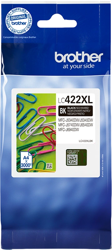 Brother LC422XLBK Noir(e) Cartouche d'encre