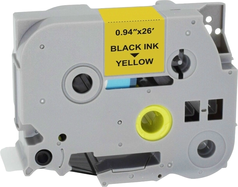 Compatible avec Brother TZe-651 Agfa Photo APRTZE651 Ruban Noir sur jaune