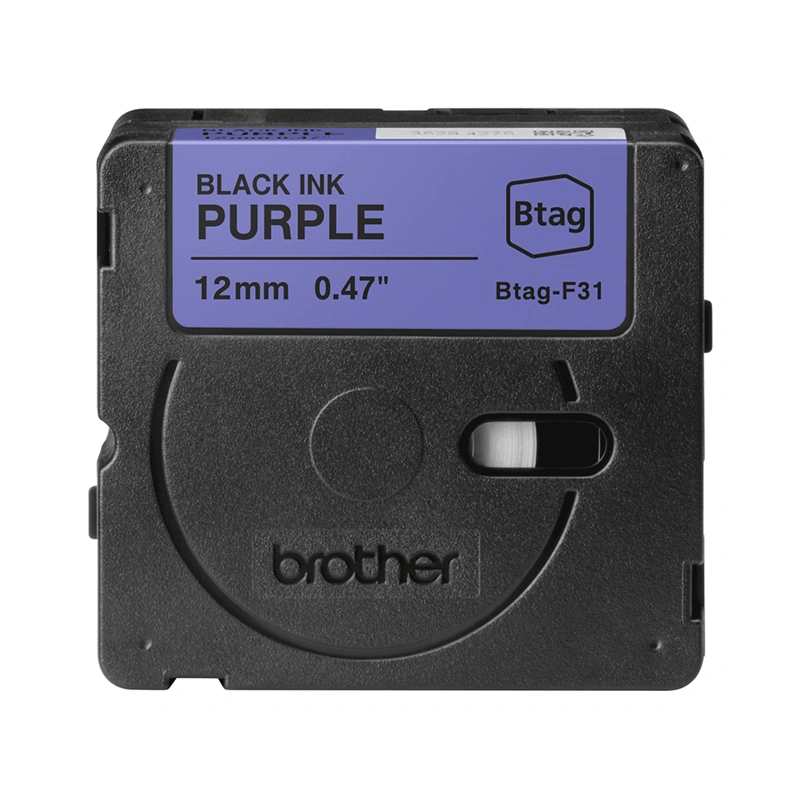 Brother Btag-F31 Ruban noir sur violet