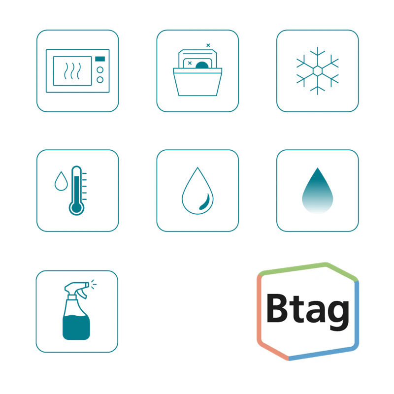 Brother Btag-P35 Ruban Blanc sur rose