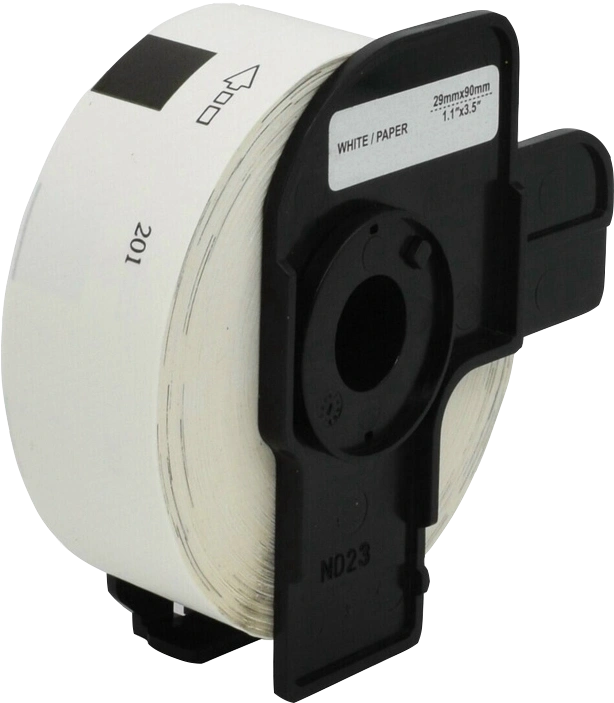 Compatible avec Brother DK-11201 Étiquettes d'adresse 29x90mm Noir sur blanc Agfa Photo Noir sur blanc