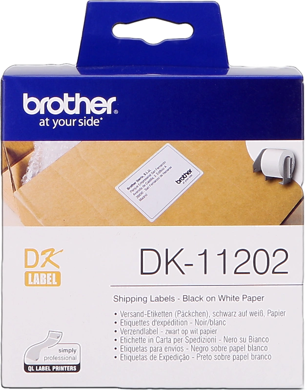 Brother DK-11202 Étiquettes d'expédition 62x100mm Noir sur blanc