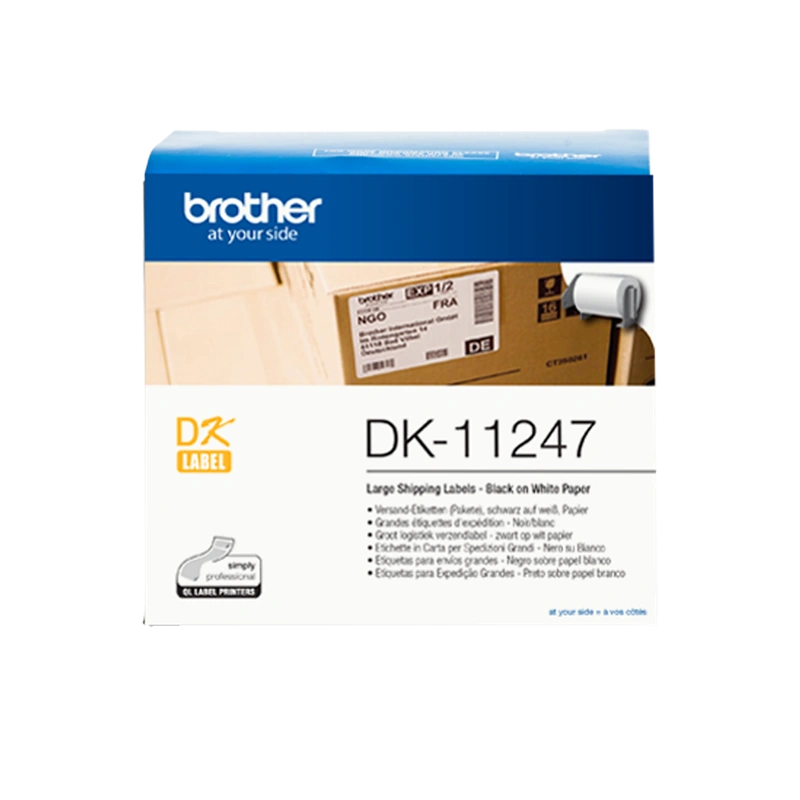 Brother DK-11247 Etiquettes d'expédition 103x164mm Noir sur blanc