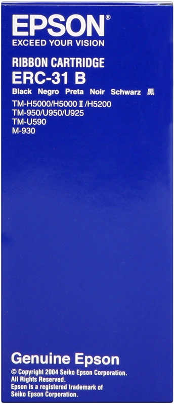 Epson ERC-31B Noir(e) Ruban encreur (C43S015369)