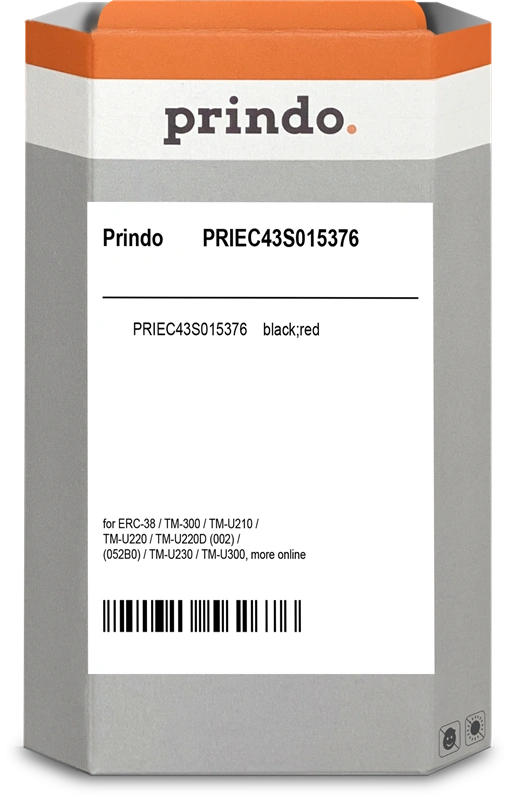 Prindo PRIEC43S015376 Ruban encreur Noir(e) / Rouge