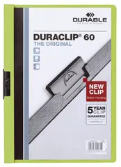 DURABLE DURACLIP ORIGINAL 60 Chemises à pince, A4, vert