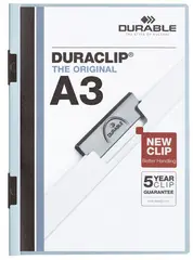 DURABLE Chemise à clip DURACLIP, A3, bleu