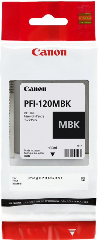 Canon PFI-120mbk Noir (Matt) Cartouche d'encre (2884C001)